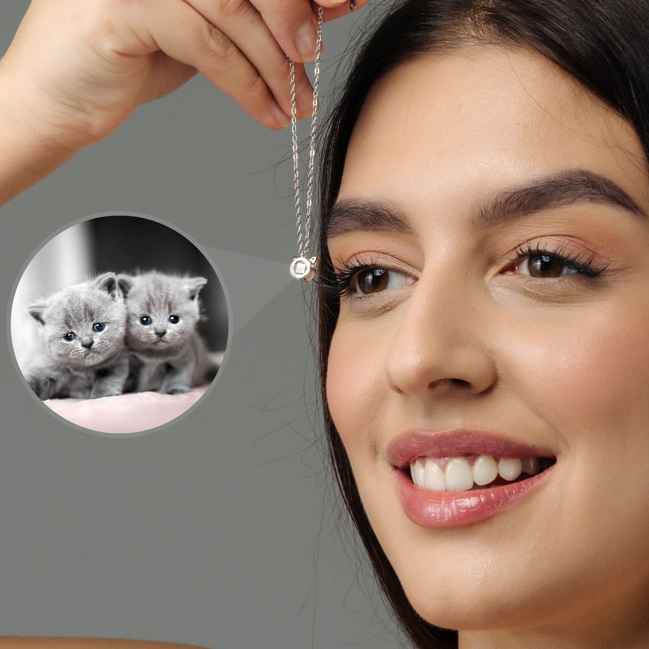 Cat Personalized Photo Bracelet - Personalized Gift For Women - Custom Jewelry For Her - Custom Bracelet Picture - Personalised Photo Gift Bracelet Brother & Sisters