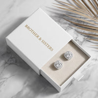 Thumbnail for Sparkly earrings — in the gift box, silver | SKU: 505263