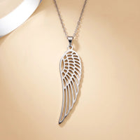 Thumbnail for Single Wing Pendant Necklace, silver | SKU: 42003-silver