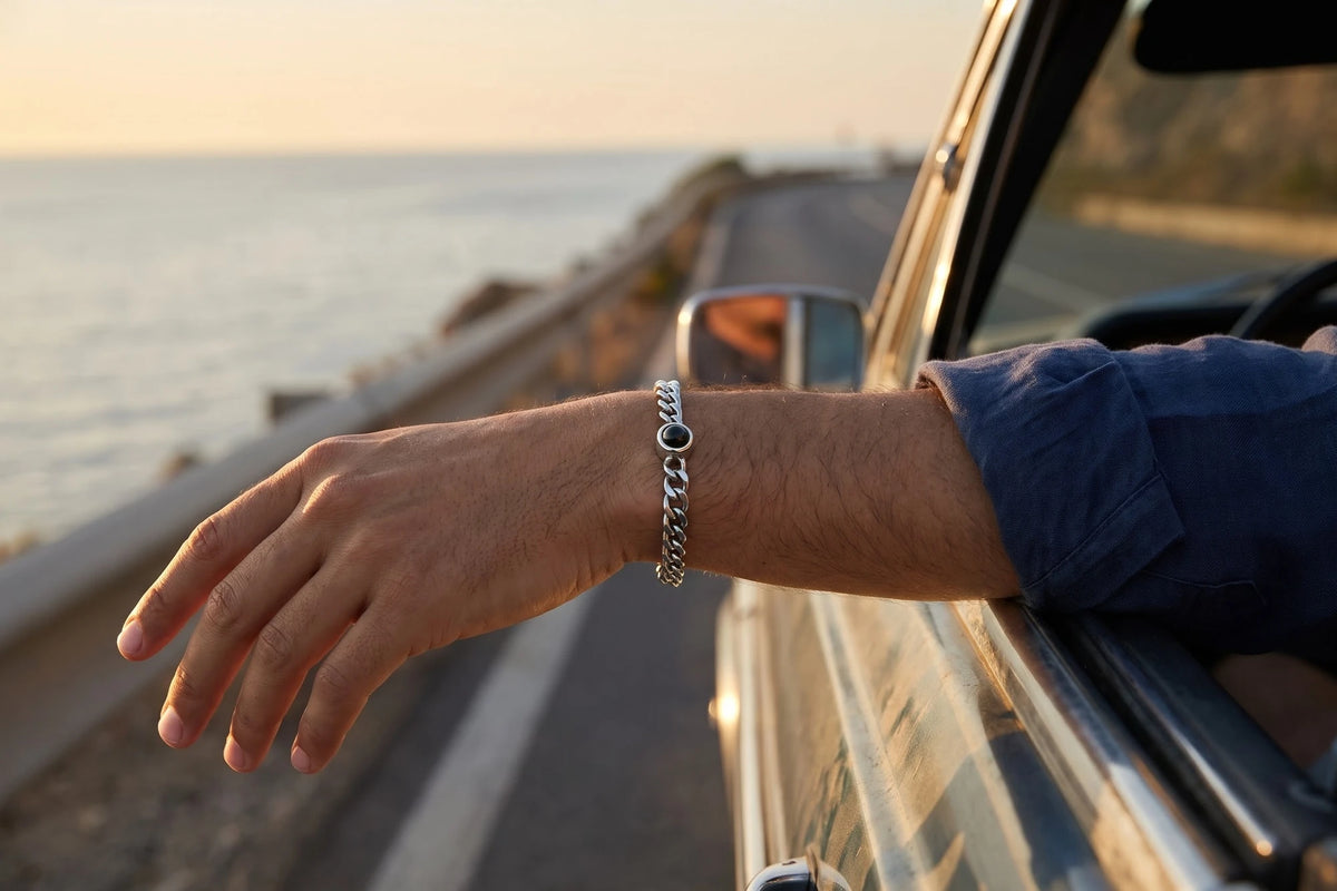 A photo on his wrist — Brother & Sisters