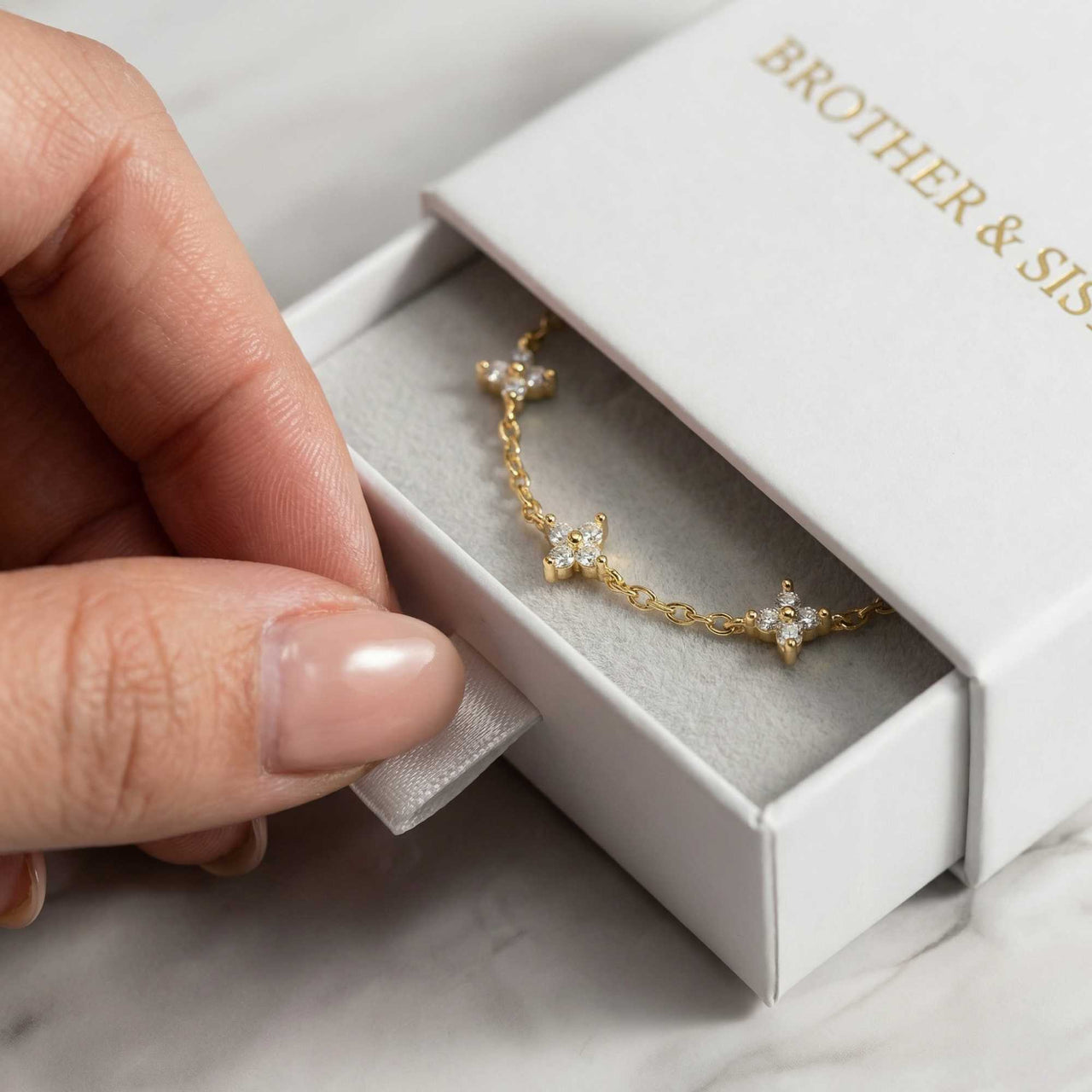 Crystal Flower Bracelet