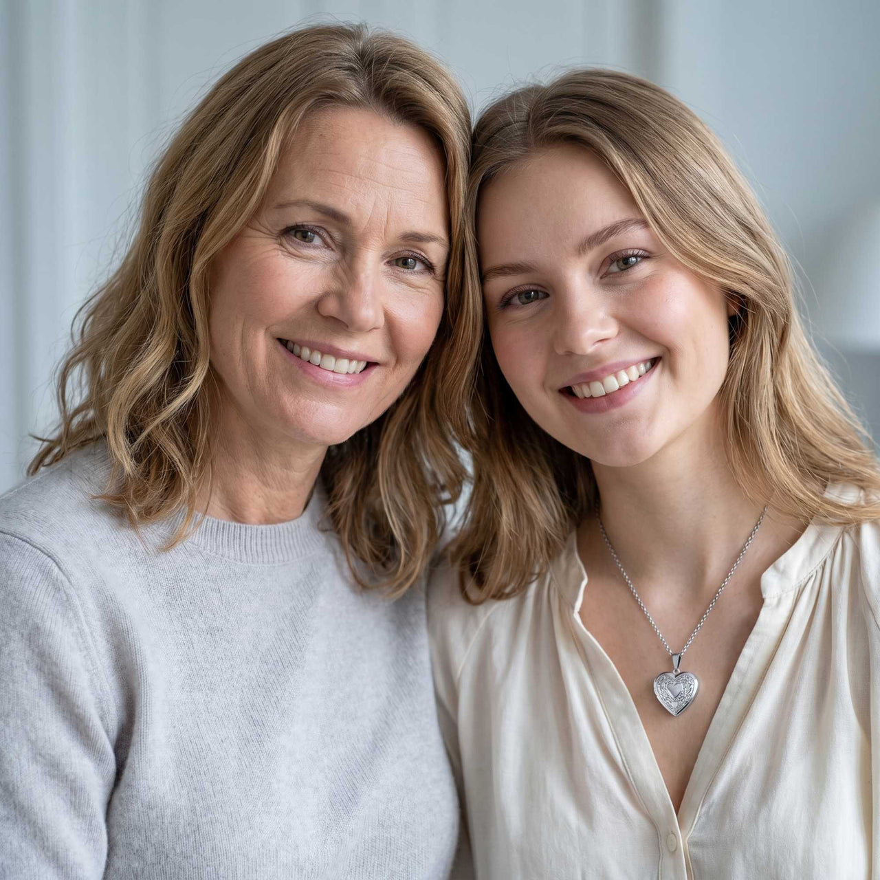 Floral Heart Photo Locket Necklace