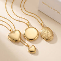 Thumbnail for Round Photo Locket Necklace