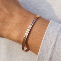 Thumbnail for Engraved bracelet — close-up of the details, rose gold | SKU: bgby-rg