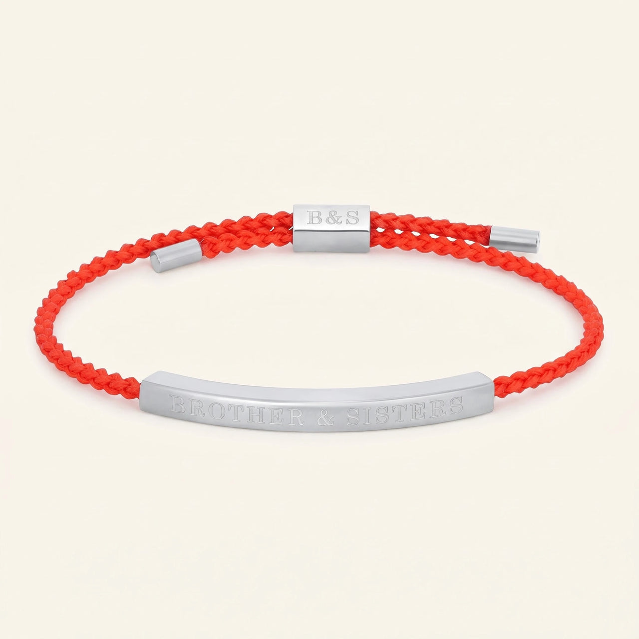 Red bracelet — product photo on a white background, silver | SKU: lamour-wg