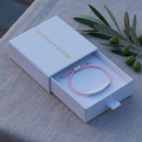 Thumbnail for Friendship bracelet — in the gift box, silver | SKU: lecorail-wg