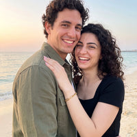 Thumbnail for Gold chain bracelet — worn by a couple, gold | SKU: ledouble