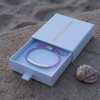 Thumbnail for Braided bracelet — in the gift box, silver | SKU: lemauve-wg