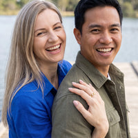 Thumbnail for Gold heart ring — worn by a couple, gold | SKU: lescoeurs
