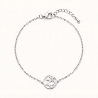 Thumbnail for Earth bracelet — product photo on a white background, silver | SKU: 22665062-white-gold