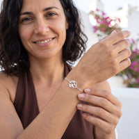 Thumbnail for Earth bracelet — worn, everyday gesture, silver | SKU: 22665062-white-gold
