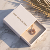 Thumbnail for Cubic zirconia necklace — in the gift box, rose gold | SKU: 25535378-rose-gold