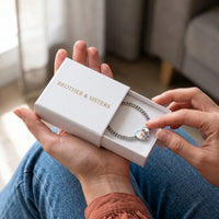 Thumbnail for The silver heart photo bracelet in the Brother & Sisters gift box | SKU: TPH-HRTB-SILVER