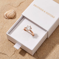 Thumbnail for Solitaire engagement ring — in the gift box, rose gold | SKU: 33759698-4.5-rose-gold