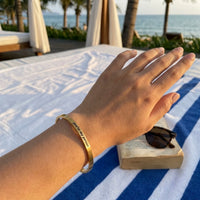 Thumbnail for Best friend bracelet — worn, real size, gold | SKU: 8174603-gold-color